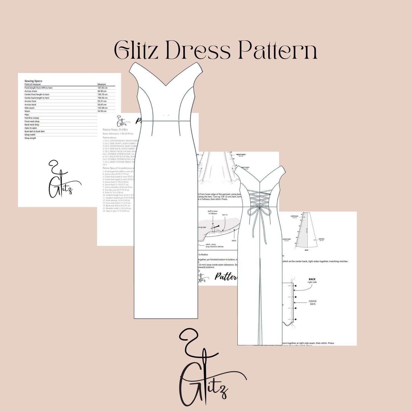 Off Shoulder V Neck Straight Evening Dress Sewing Pattern Midi Pencil Dress Back Tie Detail Dress Pattern