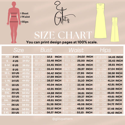 Satin Maxi Evening Dress Sewing Pattern PDF Digital Pattern Long Dress Easy Dress Pattern Beginner Friendly Simple Pattern US 2-30 size