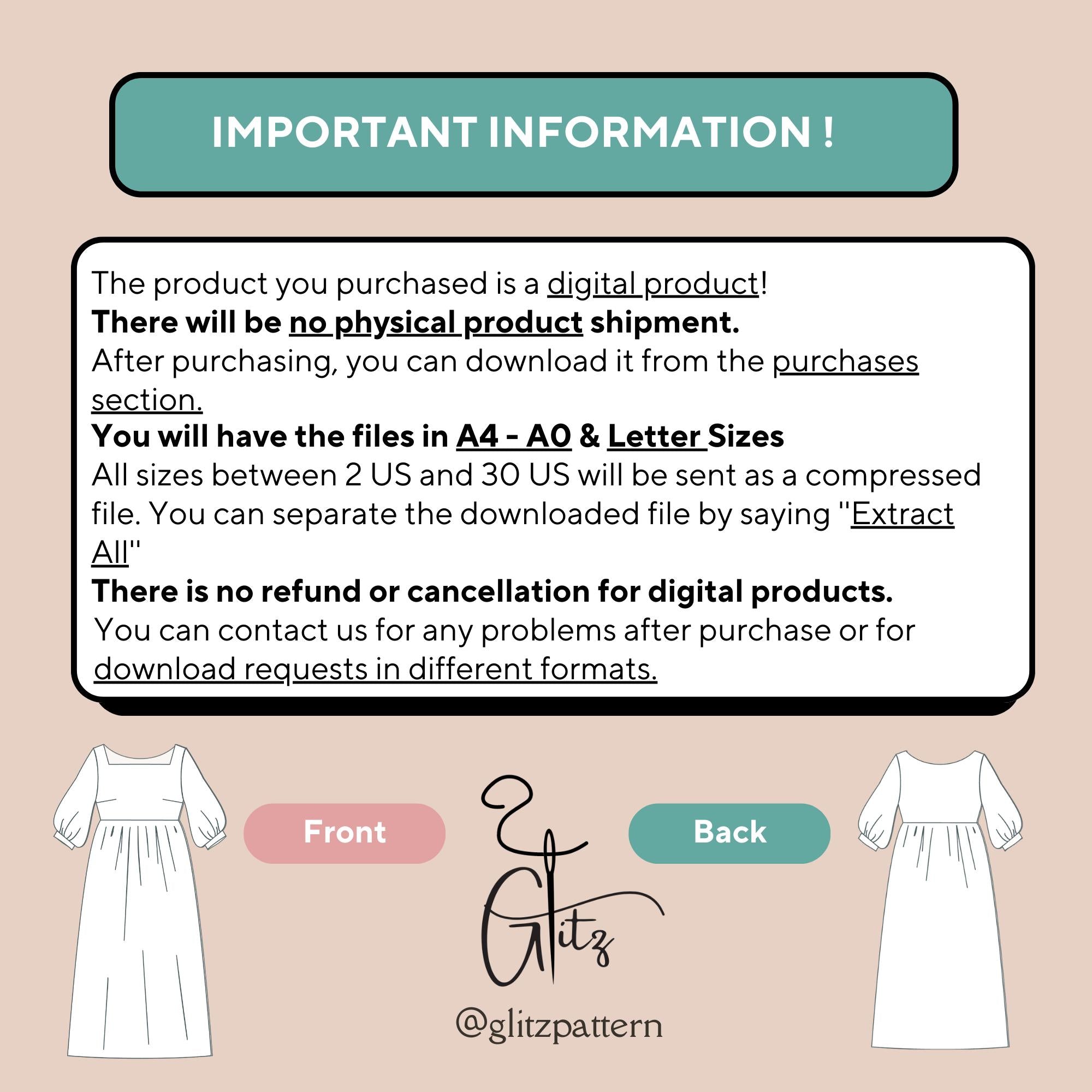 Midi Puff Sleeve Cottagecore Dress Sewing Pattern Victorian Boho Dress Sewing Pattern PDF Digital Pattern