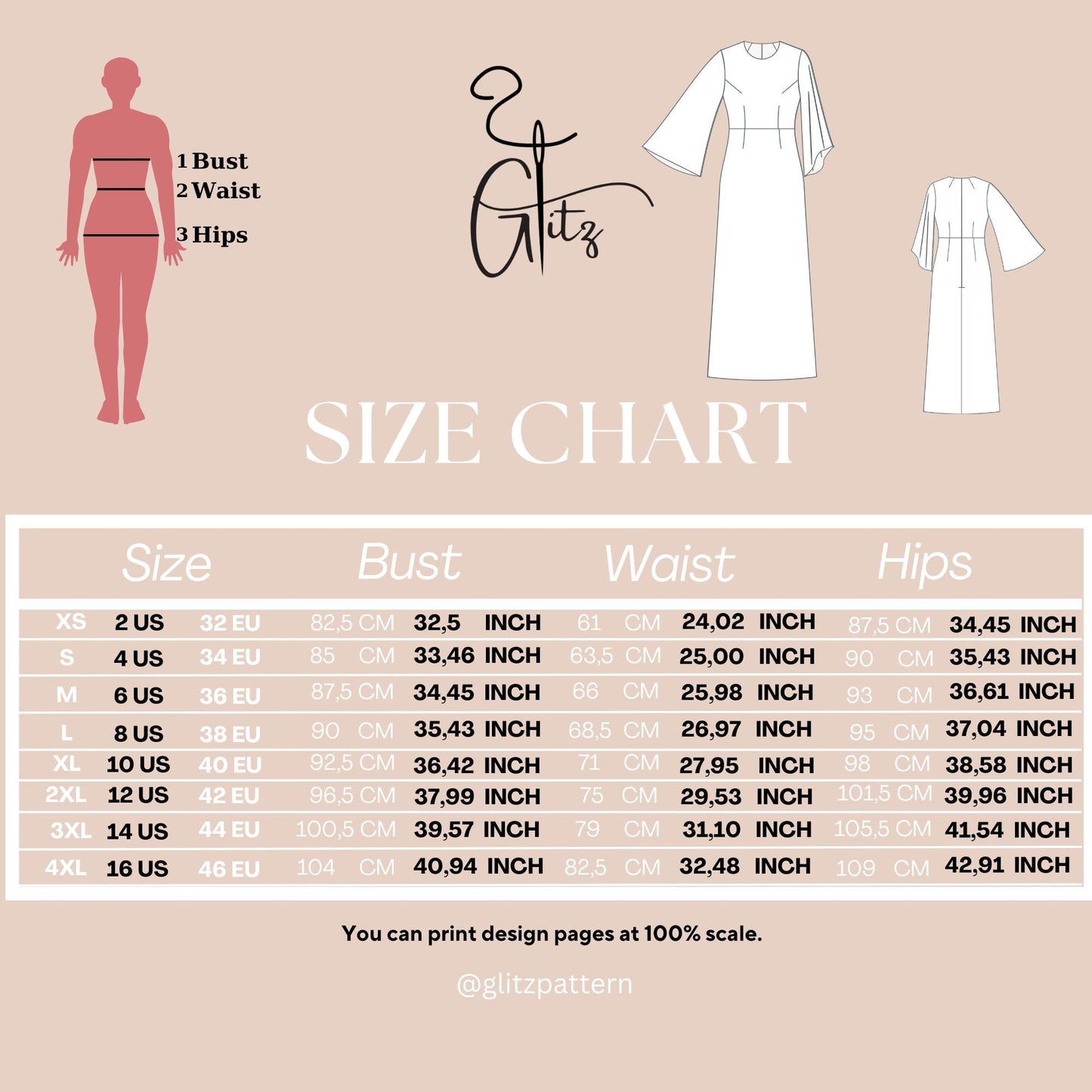 Long Flared Sleeve A Line Ankle Length Cocktail Dress Sewing Pattern Women Dress Pattern Evening Dress PDF