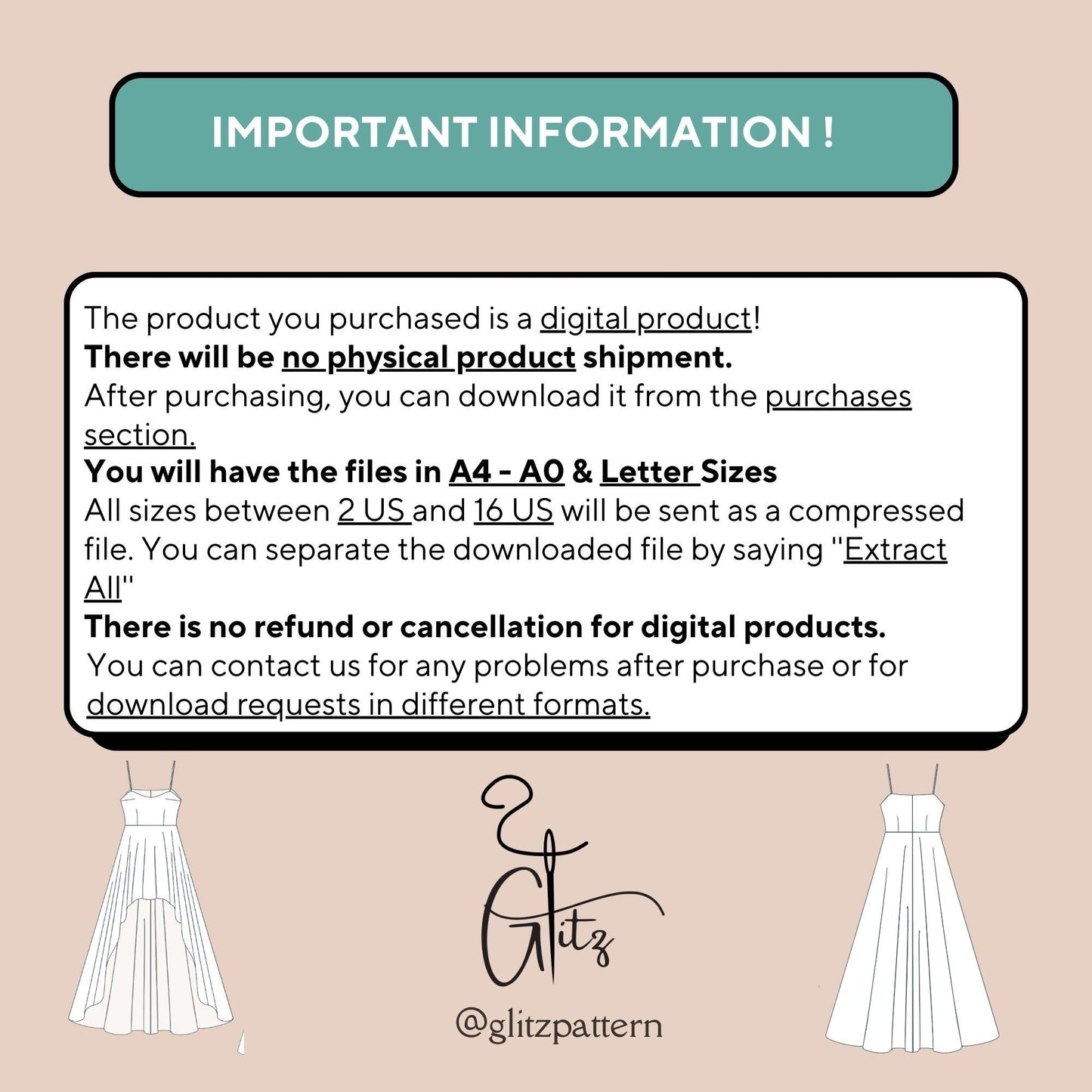 Hi Low Bridal Dress Sewing Pattern Spaghetti Straps Prom Dress Wedding Dress Pattern Ball Gown Bridal Gown