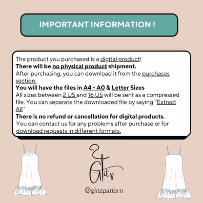 Ruffle Slip Dress Sewing Pattern | Digital PDF | Women's A-Line Mini Dress with Straps and Bust Darts | Easy Summer Dress for Woven Fabrics