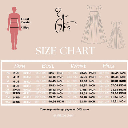 Off Shoulder Prom Dress Hi-Low Dress Sewing Pattern, High Low Prom Dress PDF Sewing Pattern