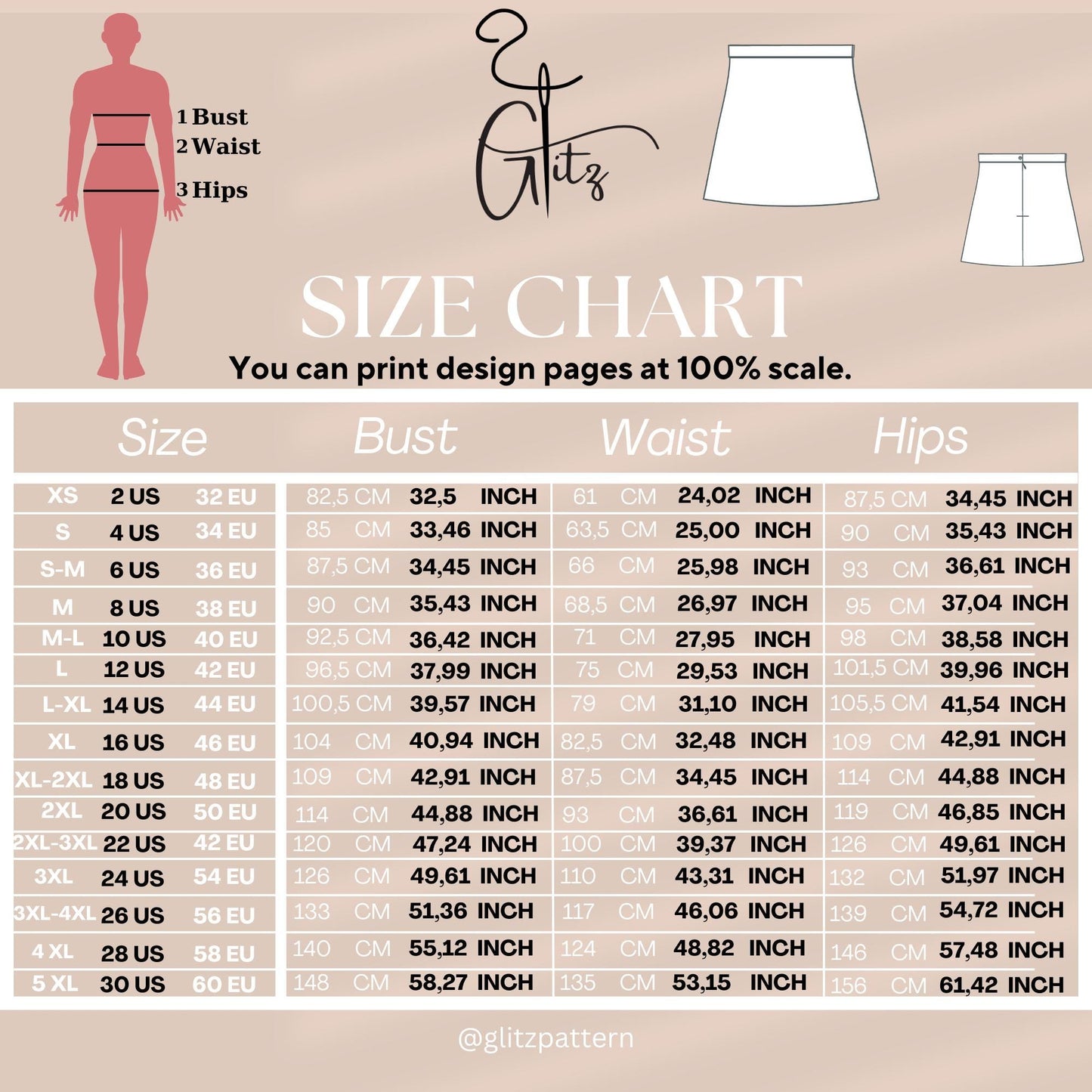 Mini Skirt Sewing Pattern A line Mini Skirt Easy Pattern PDF Digital Pattern