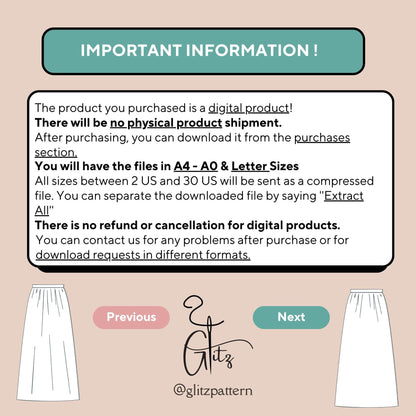 Clara Maxi Skirt Sewing Pattern Easy Digital PDF Plus Size Pattern