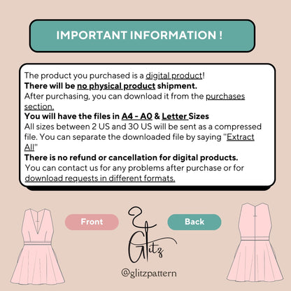 Sleeveless Halter Neck Mini Dress with Flare and Pleated Skirt Sewing Pattern Mini Ball Gown Digital Pattern PDF