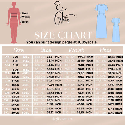 Midi A Line Cocktail Dress Digital Sewing Pattern PDF