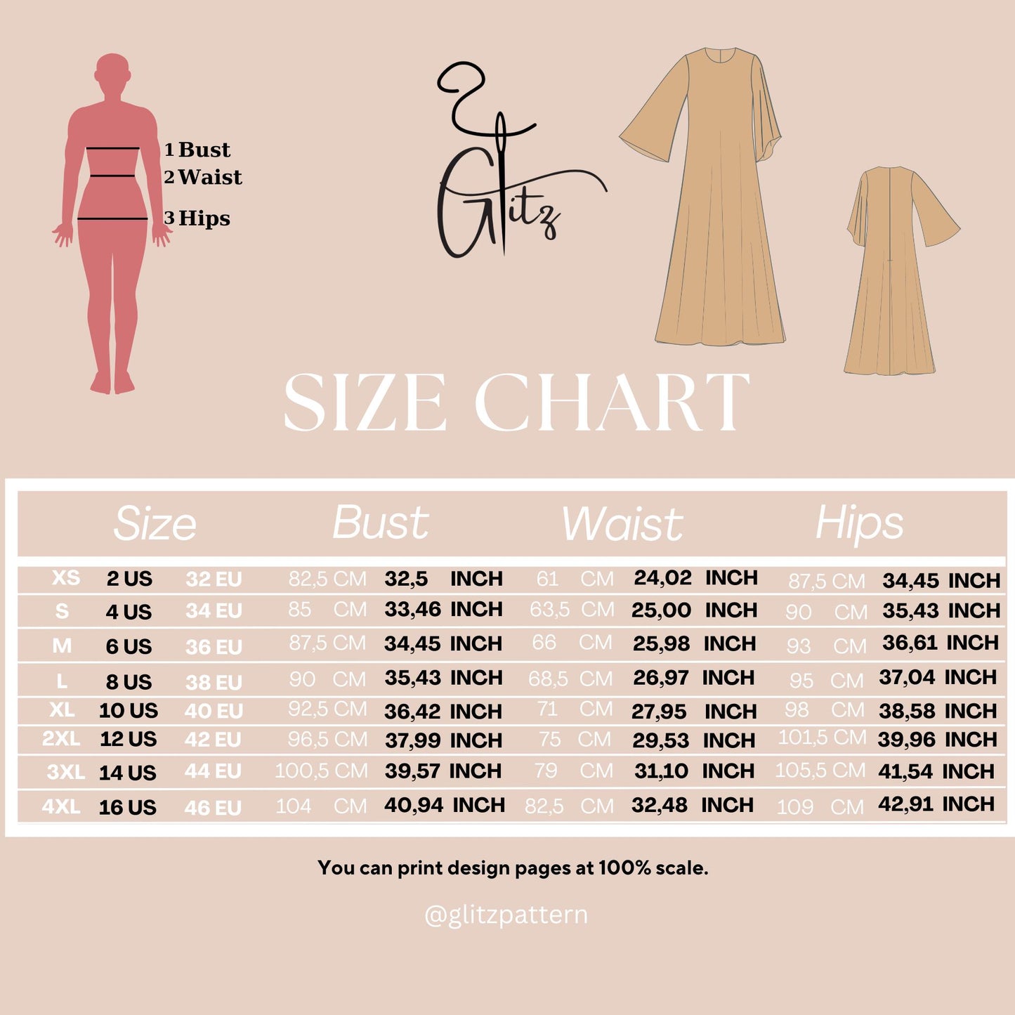 Hijab Muslim Dress Sewing Pattern Modest Dress Maxi Dress Pattern Easy Sewing Pattern