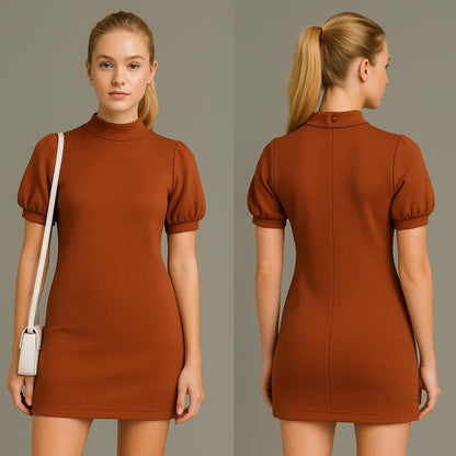 Puff Sleeve Mini Summer Dress Sewing Pattern Easy Sewing Pattern