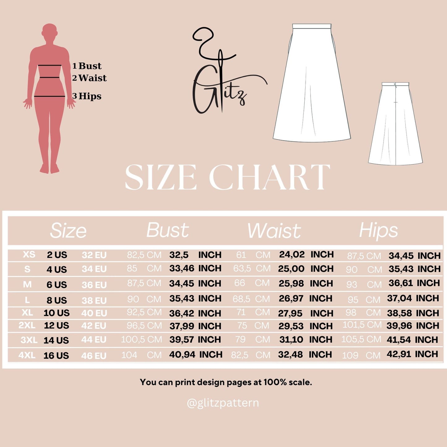 A Line Midi Skirt Sewing Pattern Easy Skirt Pattern Beginner Friendly Women Skirt Pattern Summer Skirt