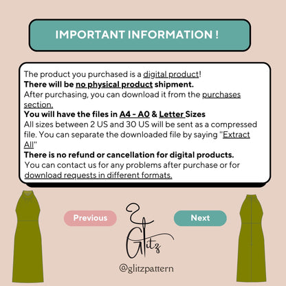 Midi Halter Neck A Line Cocktail Dress Digital Sewing Pattern PDF Plus Size Dress Pattern for Women