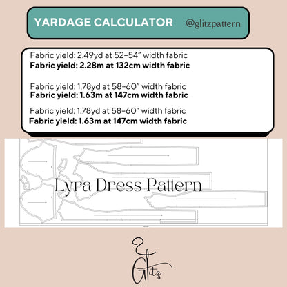 Lyra Midi Pencil Dress Sewing Pattern Evening Cocktail Dress Wedding Guest Dress Digital PDF Sewing Pattern
