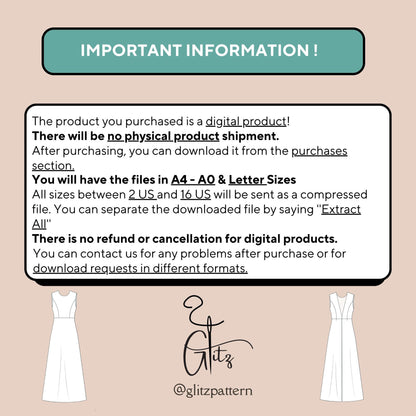 Open Back Long Satin Evening Dress Sewing Pattern Backless Dress Formal Dress Bridal Dress Pattern