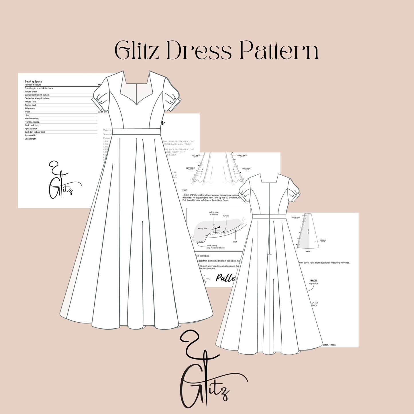 Sweetheart Neck Puff Sleeve Prom Dress Sewing Pattern Bridesmaid Dress Victorian Dress Long Evening Dress