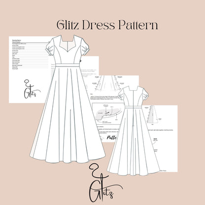 Sweetheart Neck Puff Sleeve Prom Dress Sewing Pattern Bridesmaid Dress Victorian Dress Long Evening Dress
