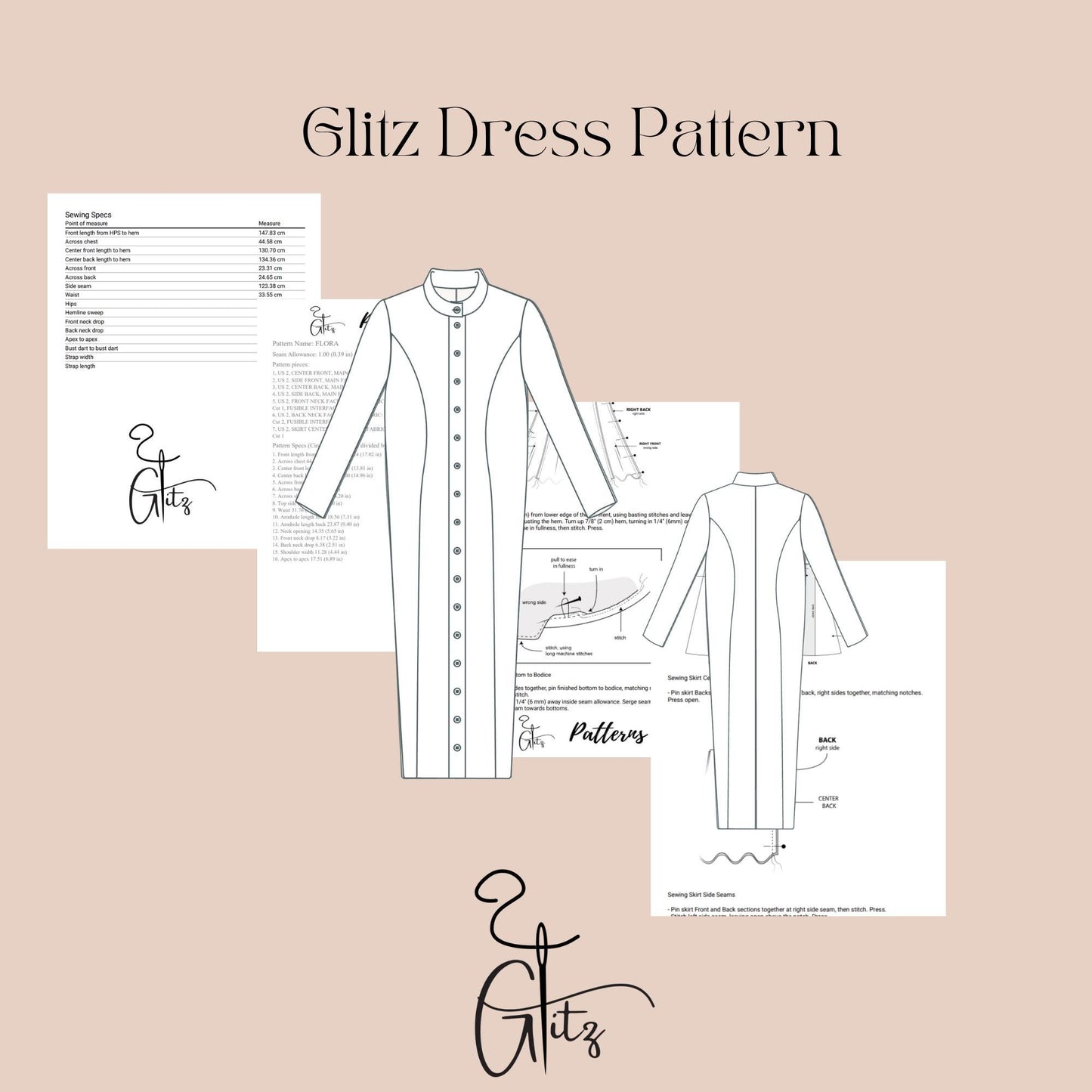 Cocoon Jacket Sewing Pattern Women Coat Sewing Pattern Winter Jacket Pattern