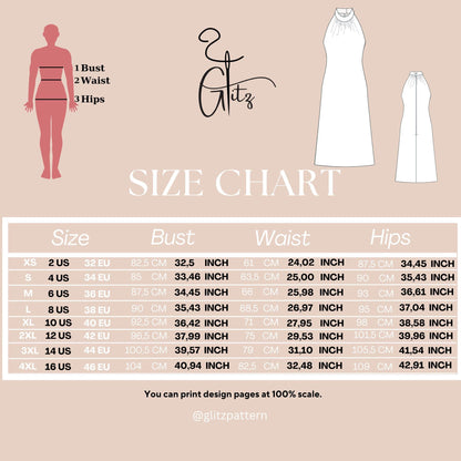 Halter Neck A Line Evening Dress Sewing Pattern Summer Dresses Wedding Guest Dress Prom Dress Easy Sewing Pattern