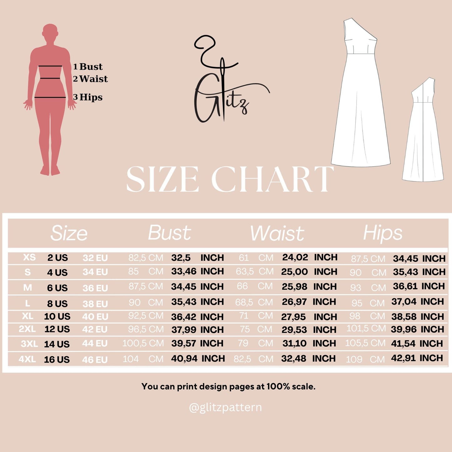 One Shoulder Evening Dress Sewing Pattern Elegant Ball Gown Bridal Gown Bachelorette Dress Bridesmaid Dress Pattern