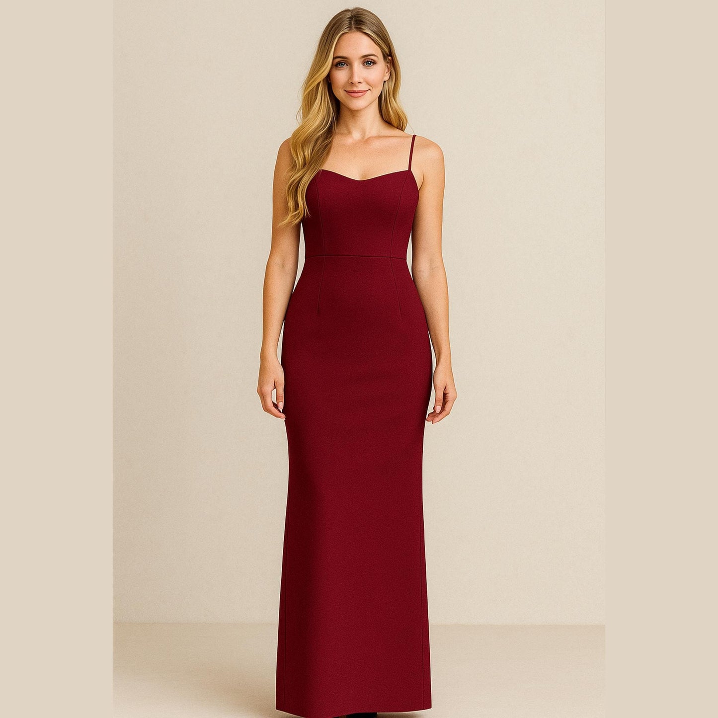 Straps Neck Evening Dress Sewing Pattern Maxi Elegant Cocktail Dress Pattern