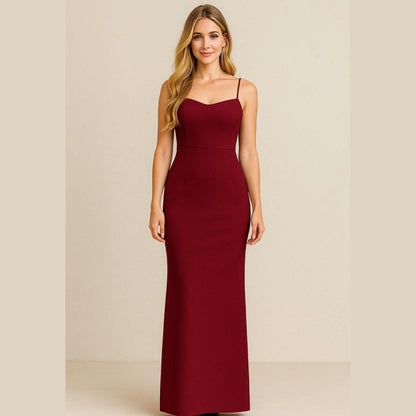 Straps Neck Evening Dress Sewing Pattern Maxi Elegant Cocktail Dress Pattern