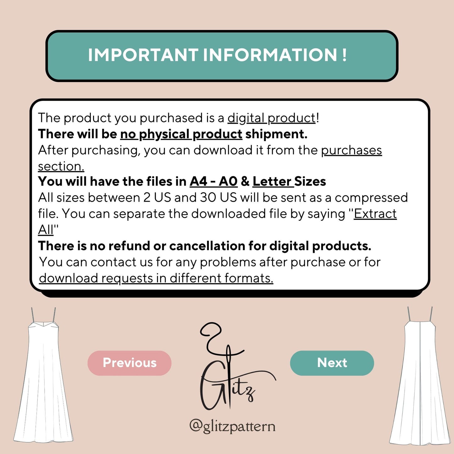 Helen Linen Maxi Dress Sewing Digital Pattern PDF Digital Sewing Pattern Easy Dress Pattern