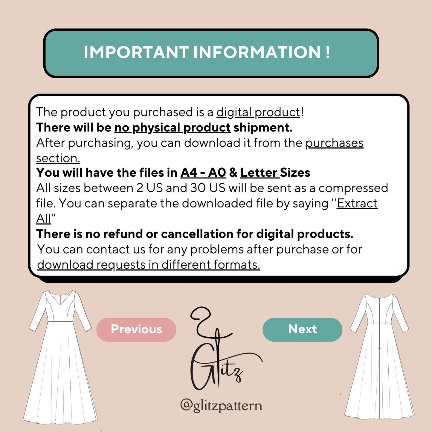 Wedding Dress Sewing Pattern Bridal Gown Sewing Pattern PDF Digital Pattern