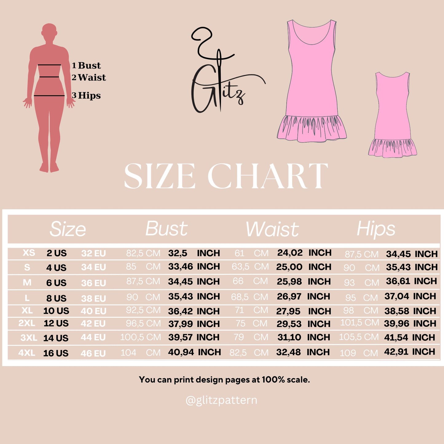 Mini Basic Dress Sewing Pattern, Casual Summer Dress Flounce Dress