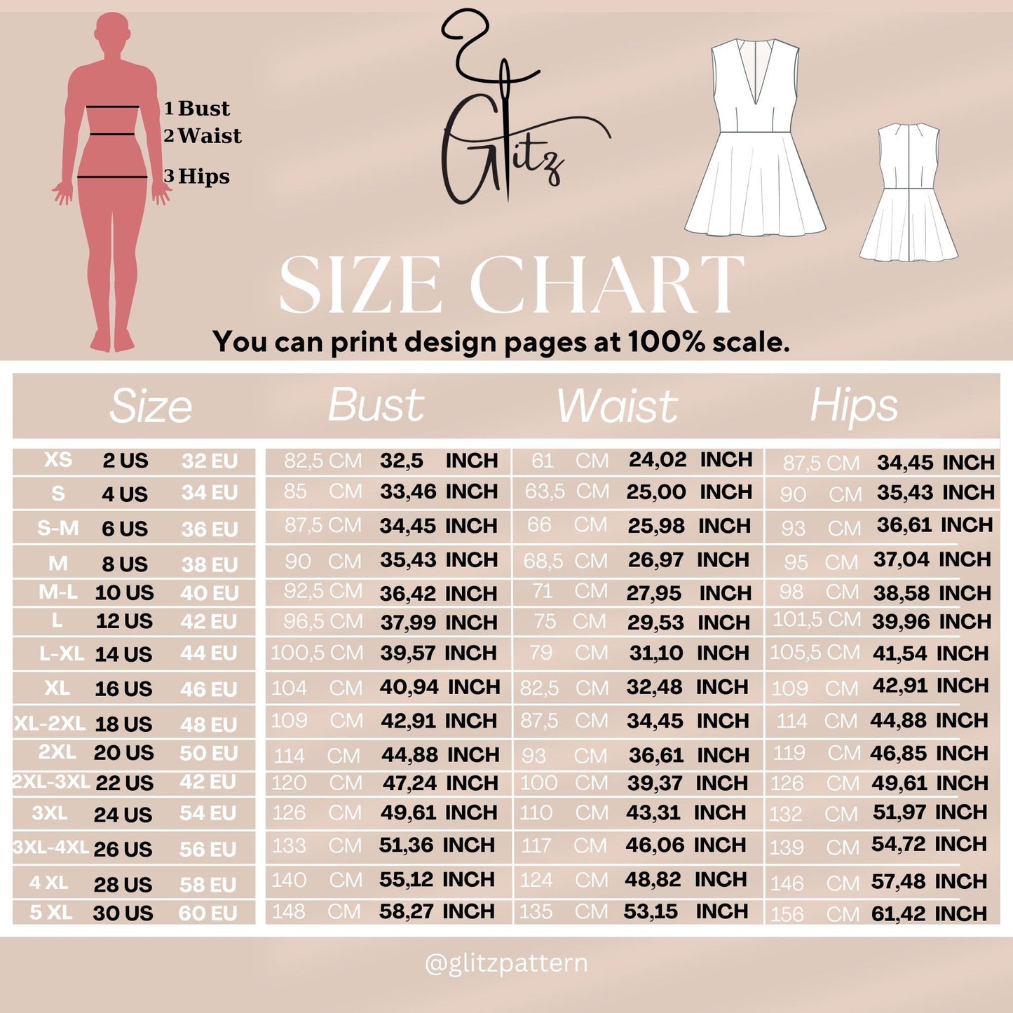 Classic V Neck Flare Dress Sewing Pattern Mini Prom Dress Digital Pattern PDF US 2 to 30 size Mini Wedding Dress