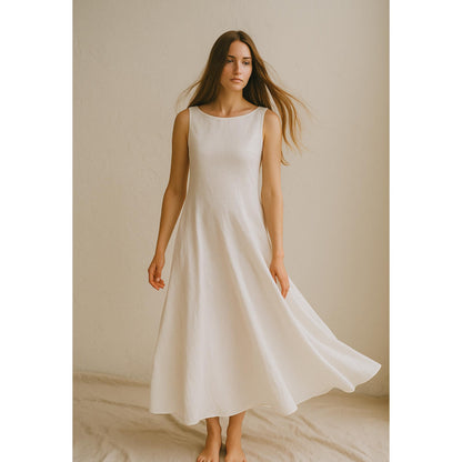 Long Linen Dress Sewing Pattern Linen Summer Dress Tent Dress Pattern