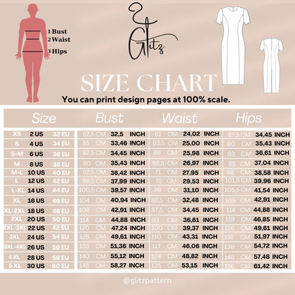 Lyra Midi Pencil Dress Sewing Pattern Evening Cocktail Dress Wedding Guest Dress Digital PDF Sewing Pattern