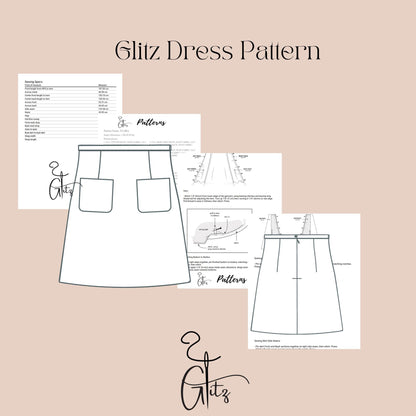 A-Line Mini Skirt Sewing Pattern PDF | Patch Pockets  | Woven Fabric | Lined Skirt | A4 A0 Letter Print Files Easy Sewing Pattern