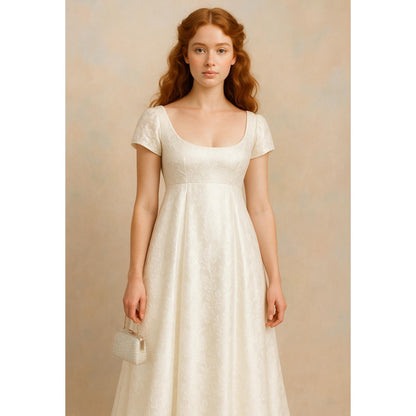 Regency Dress Sewing Pattern Victorian Dress Empire Waist Prom Dress Pattern Boho Wedding Dress