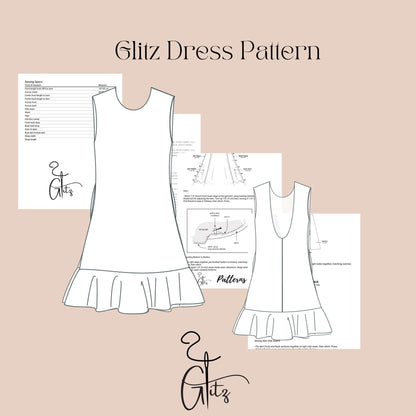 Open Back Dress Sewing Pattern Backless Summer Dress Linen Mini Dress Easy Sewing Pattern