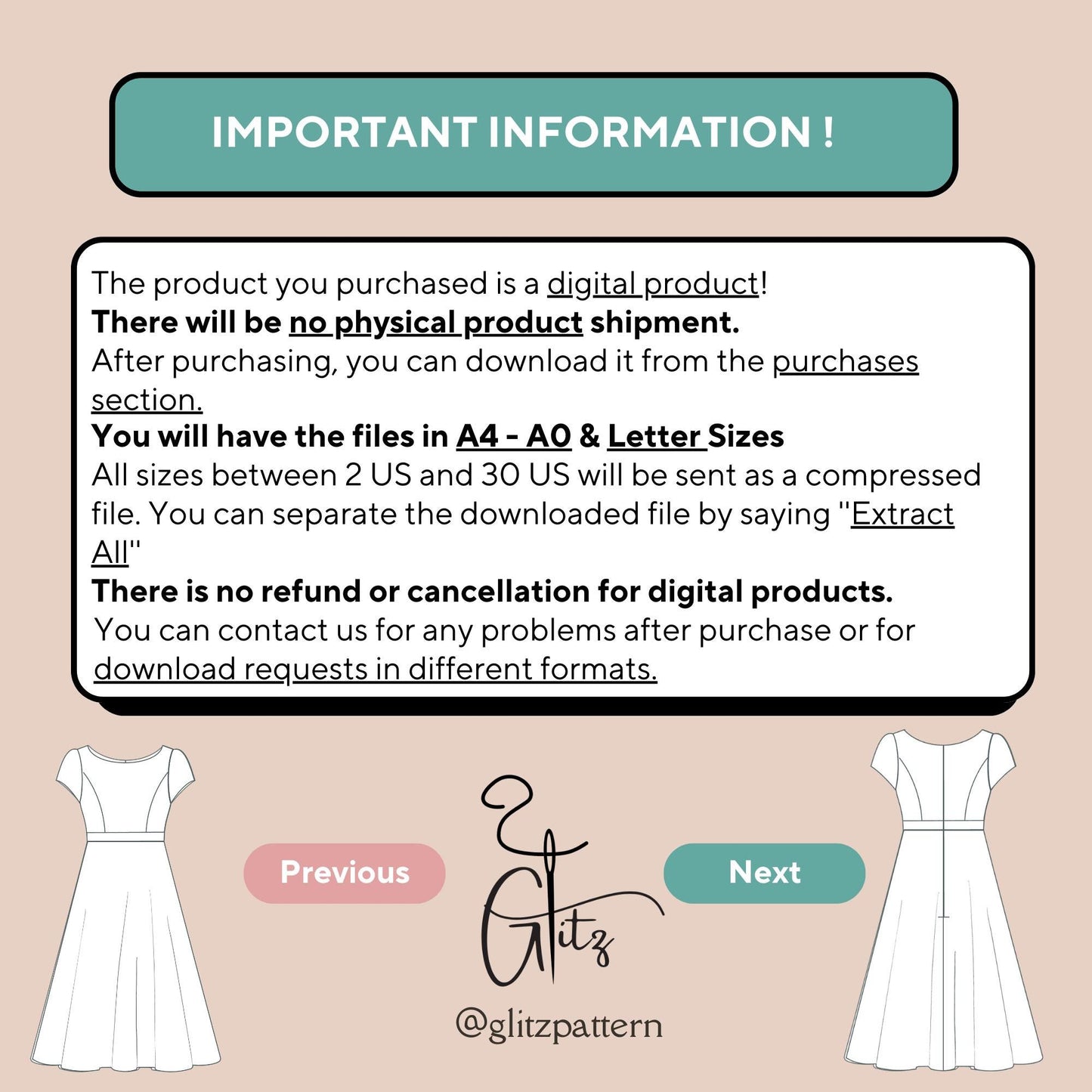 Talin Midi Bridal Dress Pattern Evening Gown Dress Digital PDF Sewing Pattern