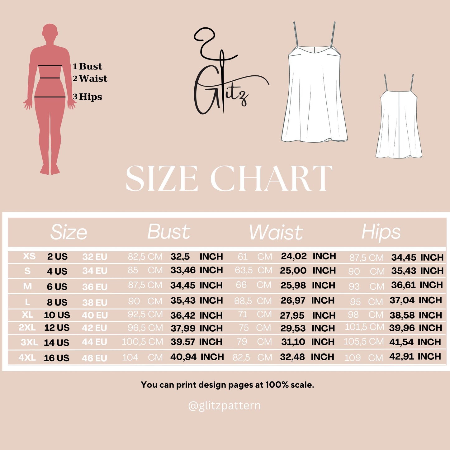 Nightwear Sewing Pattern For Women , Women Pajamas Pattern, Sewing Women Sleeveless Bridal Party Pjs, Women Nightgown Pattern