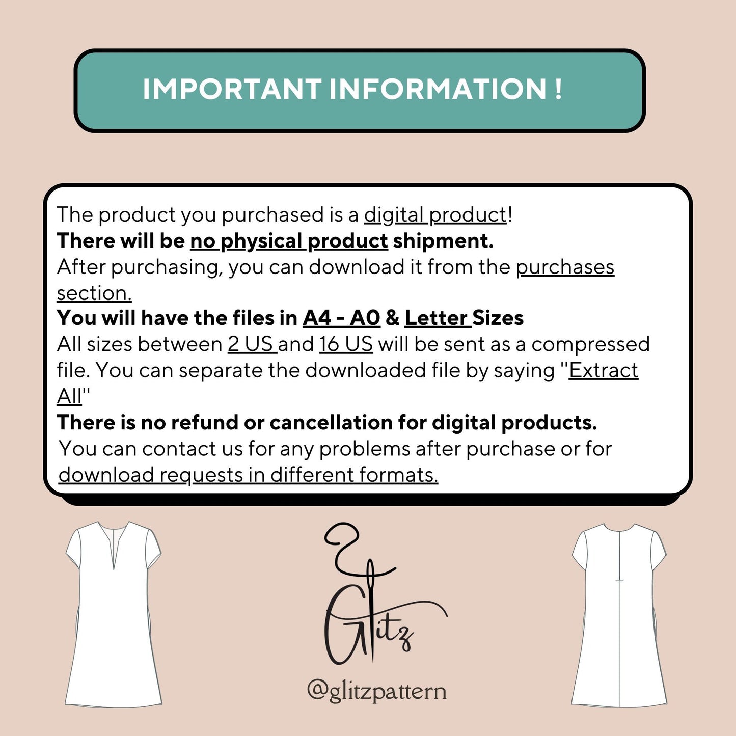 Mini Summer Dress Sewing Pattern Linen Dress Pattern Tent Dress Easy Sewing Pattern