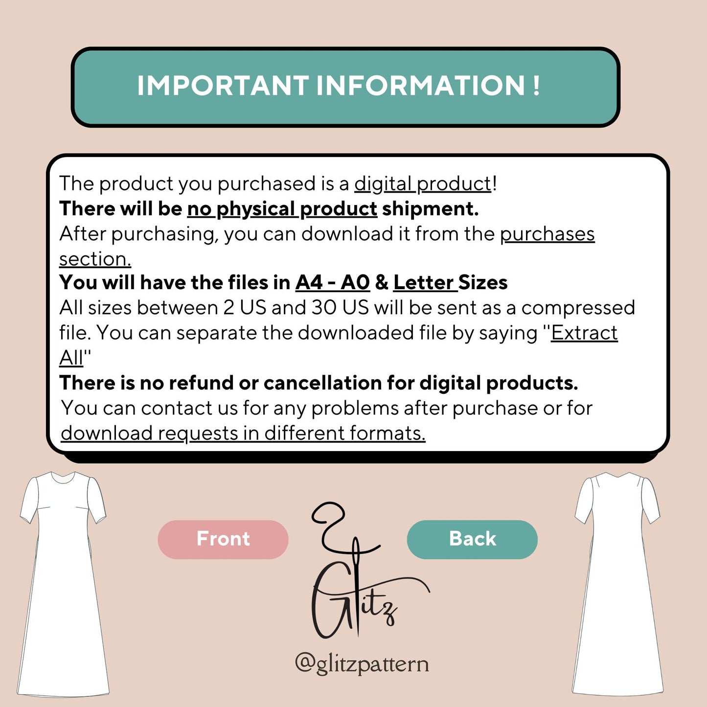 Long Trapeze Dress Sewing Pattern, Everyday Dress, Dress PDF Sewing Patterns, Summer Dresses