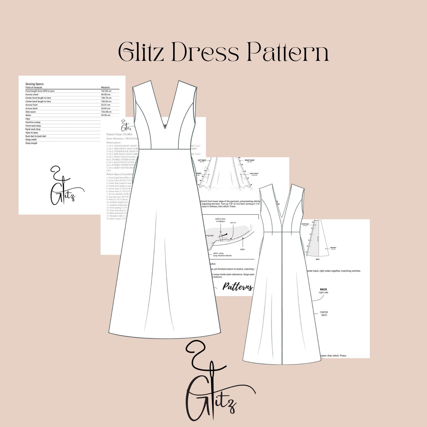 Deep V Neck Midi Satin Evening Dress Sewing Pattern Midi Bridal Dress Ball Gown Bridal Gown