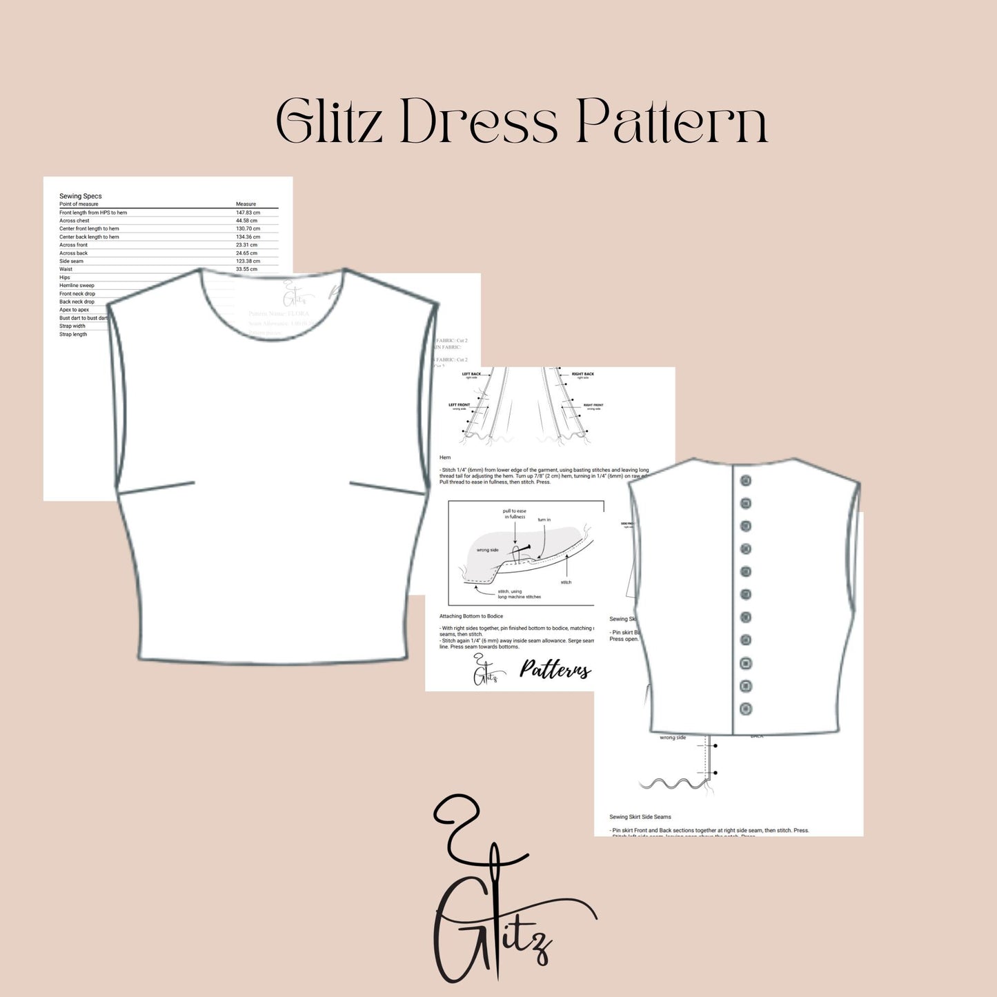 Bohemian Set,Button Linen Top,Elastic Waistband Pants, Top And Pant Set Digital Sewing Pattern,Linen Summer Set,Digital PDF Sewing Pattern