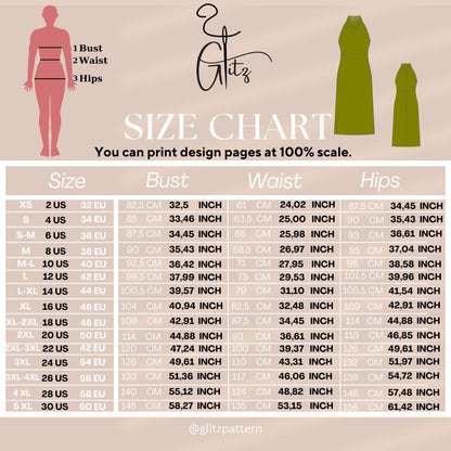 Midi Halter Neck A Line Cocktail Dress Digital Sewing Pattern PDF Plus Size Dress Pattern for Women