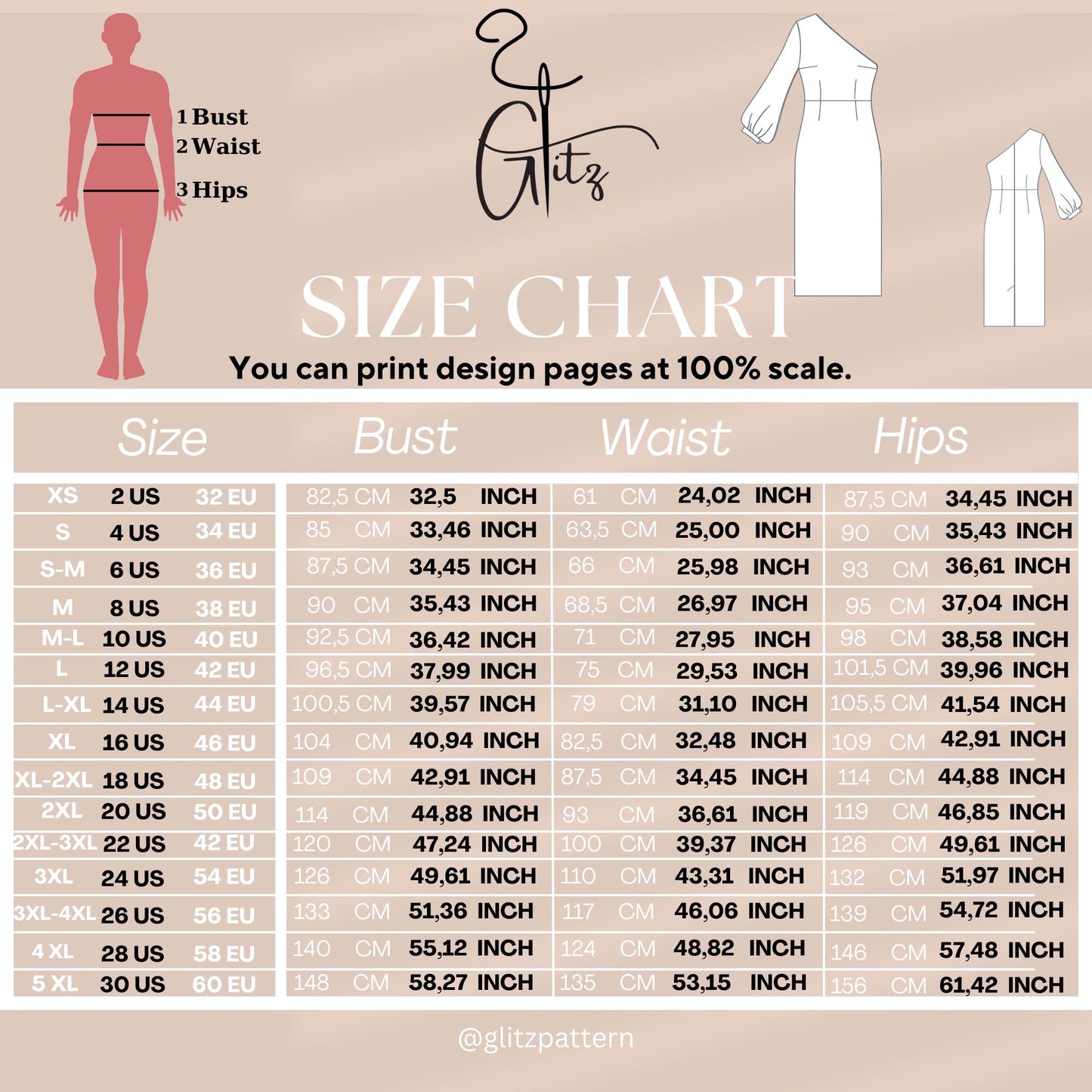 Bianca One Shoulder Midi Bridal Dress Sewing Pattern Midi Pencil Dress Pattern