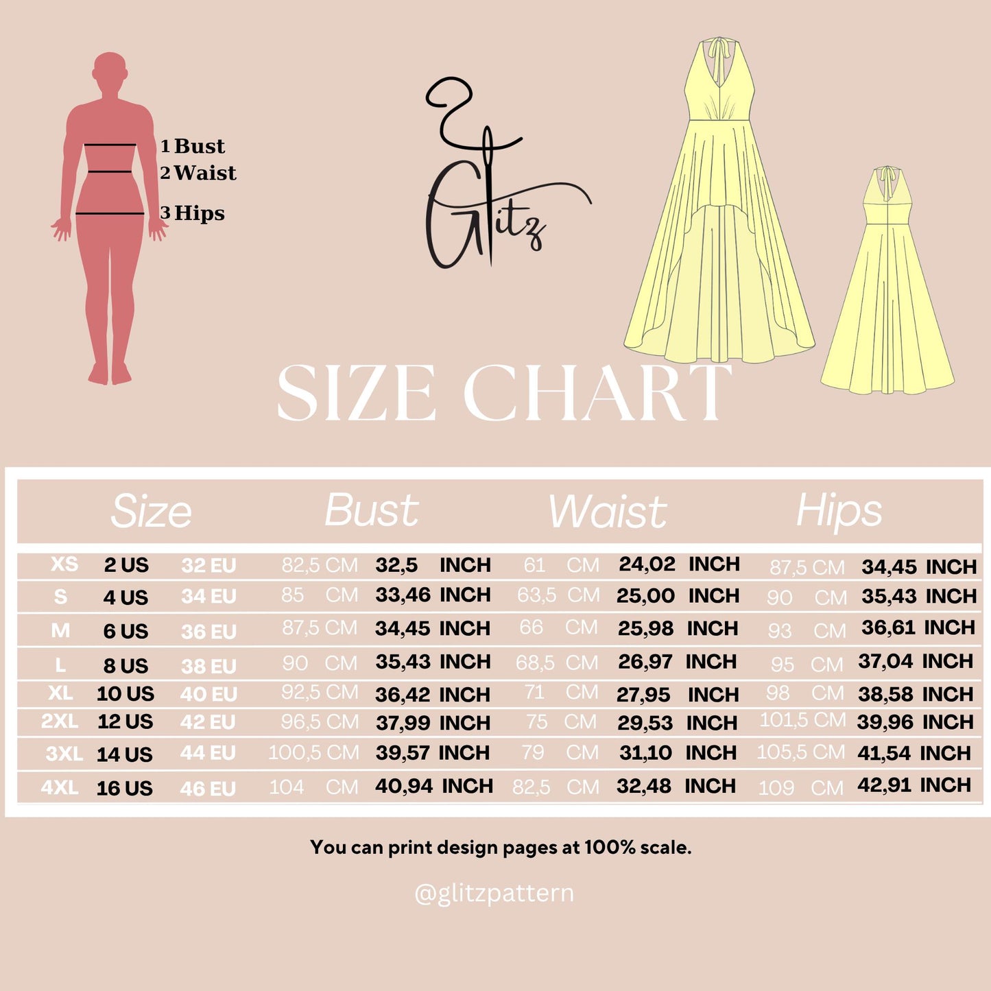 Hi Low Dress Sewing Pattern Evening Dress Halter Neck Dress Pattern Circle Dress Prom Dress