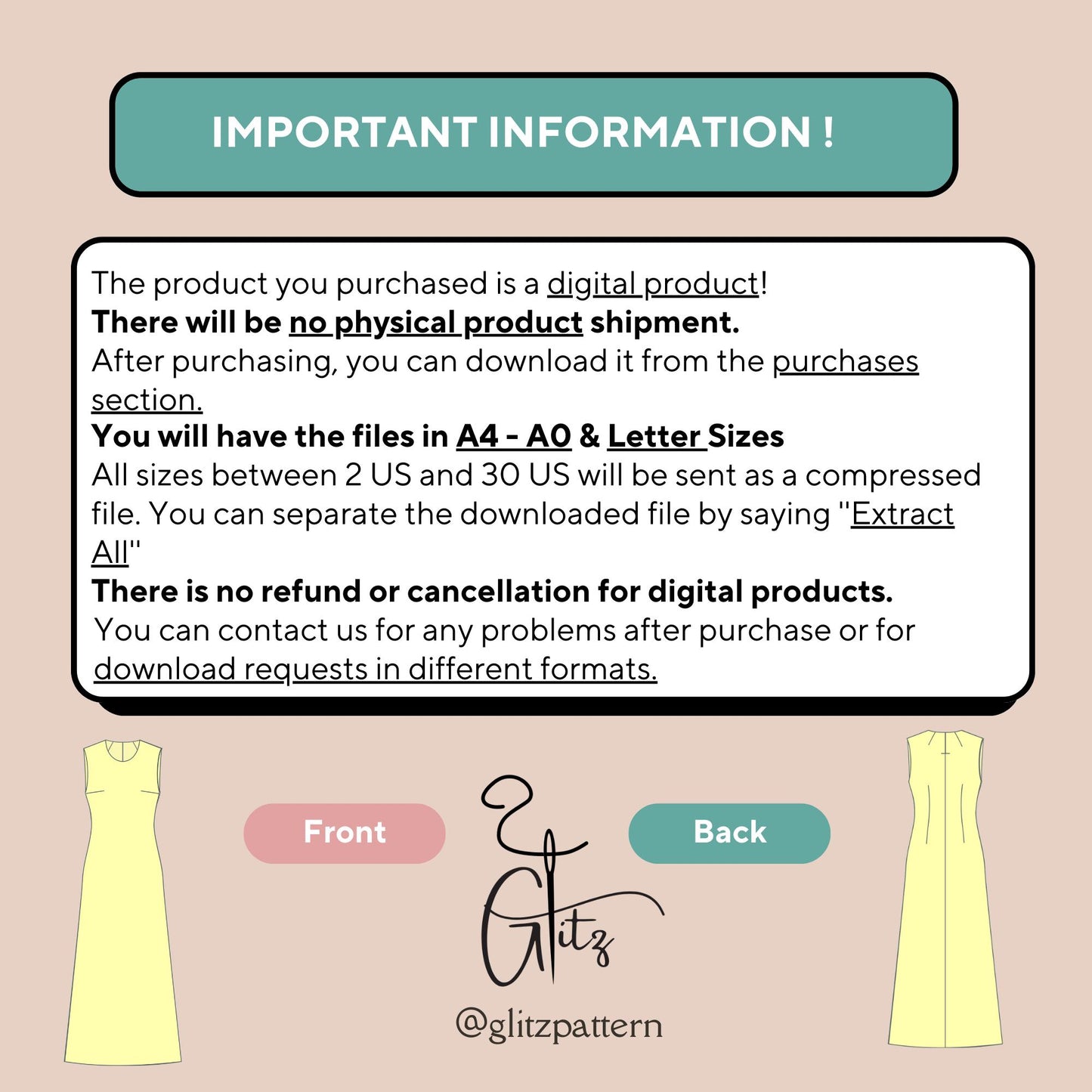 Satin Maxi Evening Dress Sewing Pattern PDF Digital Pattern Long Dress Easy Dress Pattern Beginner Friendly Simple Pattern US 2-30 size