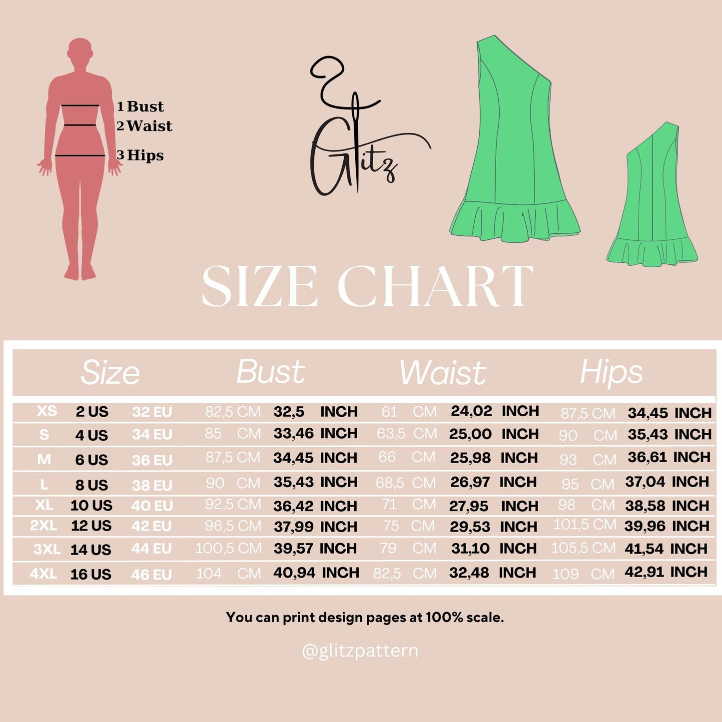 One Shoulder Dress Sewing Pattern Mini Summer Dress Pattern Flounce Dress