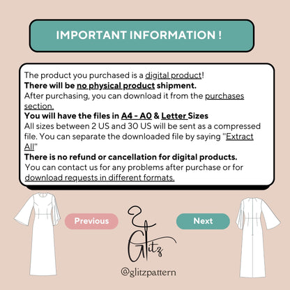 Long Flared Sleeve A Line Ankle Length Cocktail Dress Sewing Pattern Women Dress Pattern Evening Dress PDF