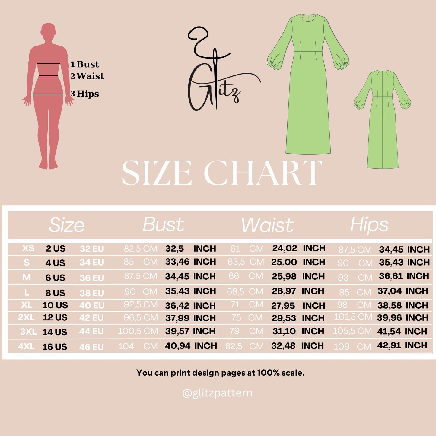 A Line Evening Dress Sewing Pattern Cocktail Dress Pattern Long Sleeve Dress