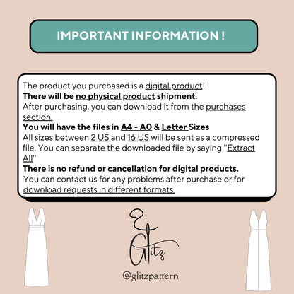 V Neck Classic Bridal Dress Sewing Pattern Boho Wedding Dress Bridesmaid Dress Pattern Long A Line Evening Dress